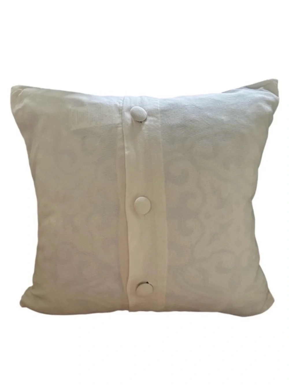 Pottery Barn Seashell and Coral Embroidered Pillow Cover 18”X18”